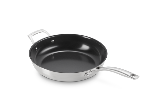 Essential 3-ply Stainless Steel 28cm Frying Pan Non-Stick with Helper Handle image number 4